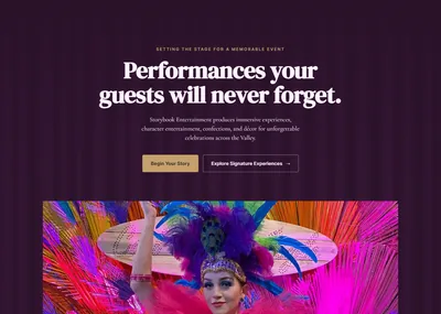 Storybook Entertainment website screenshot
